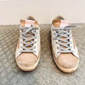 Golden Goose Superstar Glitter Canvas Low-top Sneakers
